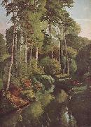 Gustave Courbet Waldbach mit Rehen France oil painting artist